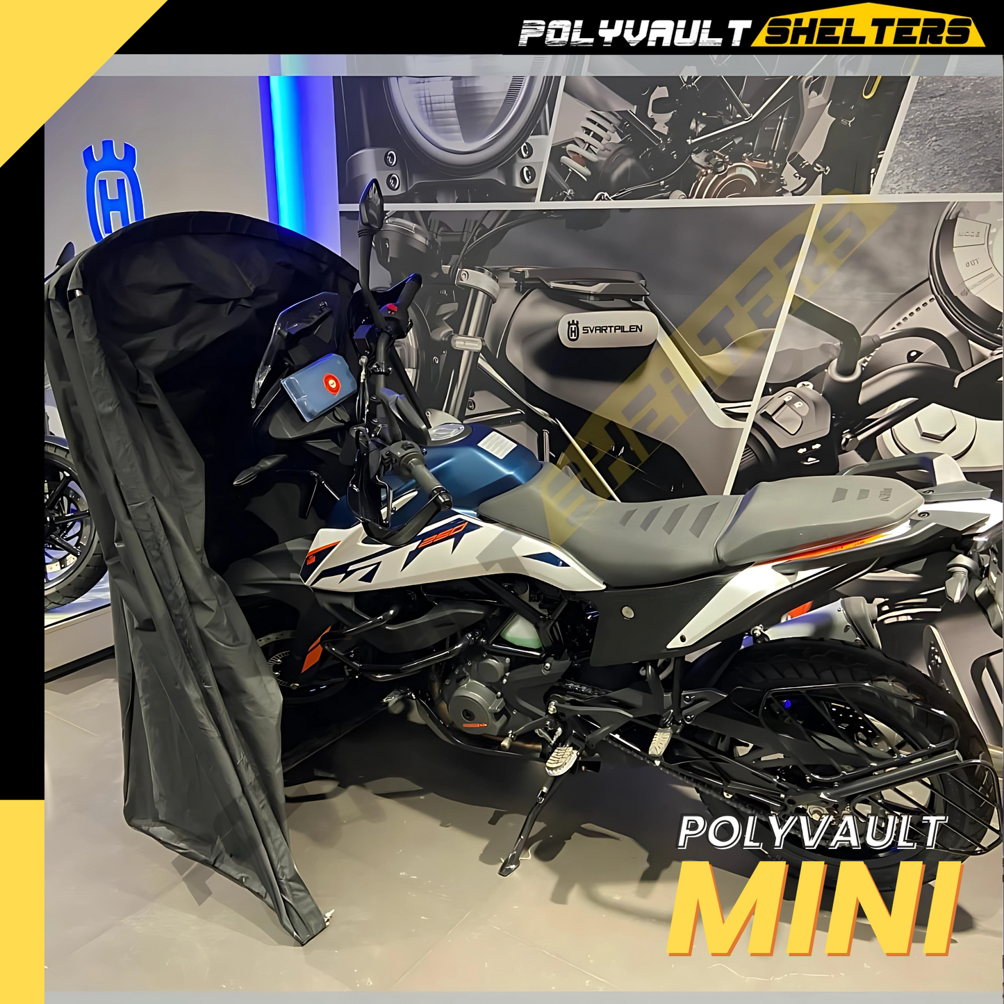 Polyvault Mini for bikes under 650cc